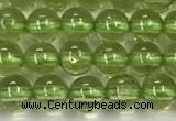 CPO133 15.5 inches 4mm round natural peridot beads wholesale