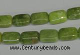 CPO35 15.5 inches 8*12mm rectangle olivine gemstone beads wholesale