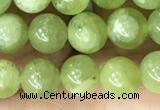 CPO44 15.5 inches 6mm round natural olivine gemstone beads