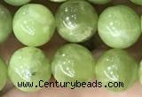 CPO45 15.5 inches 8mm round natural olivine gemstone beads