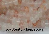 CPQ14 15.5 inches 5*8mm rondelle natural pink quartz beads