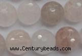 CPQ207 15.5 inches 16mm faceted round natural pink quartz beads