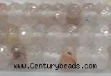 CPQ210 15.5 inches 4*6mm faceted rondelle natural pink quartz beads