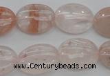 CPQ241 15.5 inches 15*20mm oval natural pink quartz beads