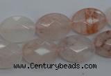 CPQ244 15.5 inches 13*18mm faceted oval natural pink quartz beads