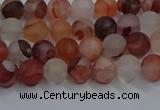 CPQ300 15.5 inches 4mm round matte pink quartz beads wholesale