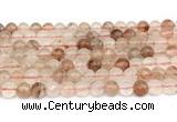 CPQ341 15.5 inches 6mm round pink quartz gemstone beads