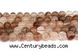 CPQ343 15.5 inches 10mm round pink quartz gemstone beads