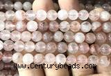 CPQ372 15 inches 8mm round red quartz beads wholesale