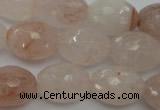 CPQ74 15.5 inches 15*20mm faceted rice natural pink quartz beads