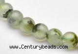 CPR02 AB grade 8mm round natural prehnite stone beads Wholesale