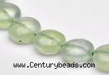 CPR08 A grade 12mm flat round natural prehnite gemstone beads