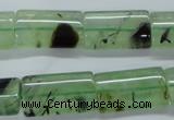 CPR245 15.5 inches 12*22mm flat tube natural prehnite beads wholesale