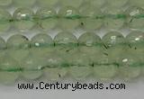 CPR333 15.5 inches 6mm faceted round natural prehnite beads