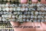 CPR352 15.5 inches 8mm faceted round prehnite beads wholesale