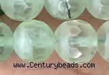 CPR367 15.5 inches 10mm faceted round prehnite gemstone beads