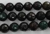 CPT403 15.5 inches 10mm faceted round green picture jasper beads