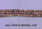 CPT522 15.5 inches 8mm round matte picture jasper beads