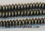 CPY101 15.5 inches 3*6mm rondelle pyrite gemstone beads wholesale