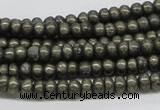 CPY38 16 inches 5*10mm rondelle pyrite gemstone beads wholesale