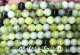 CQJ301 15 inches 6mm round Qinghua jade beads wholesale