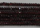 CRB100 15.5 inches 2*3.5mm faceted rondelle red garnet gemstone beads