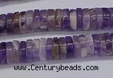 CRB1007 15.5 inches 2*6mm heishi dogtooth amethyst beads wholesale