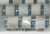 CRB1050 15.5 inches 4*6mm - 5*6mm faceted tyre aquamarine beads