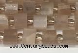 CRB1057 15.5 inches 4*6mm - 5*6mm faceted tyre moonstone beads