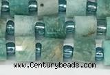 CRB1068 15.5 inches 4*6mm - 5*6mm faceted tyre amazonite beads