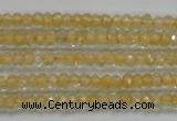 CRB114 15.5 inches 3*4.5mm faceted rondelle citrine gemstone beads