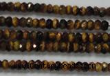 CRB116 15.5 inches 3*5mm faceted rondelle yellow tiger eye beads