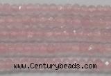 CRB119 15.5 inches 3*5mm faceted rondelle rose quartz beads