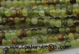 CRB122 15.5 inches 2.5*3.5mm faceted rondelle green garnet beads