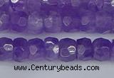 CRB1275 15.5 inches 5*8mm faceted rondelle lavender amethyst beads