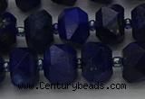 CRB1452 15.5 inches 10*14mm faceted rondelle lapis lazuli beads