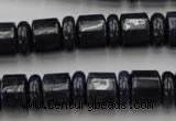 CRB152 15.5 inches 6*12mm & 10*12mm rondelle blue dumortierite beads