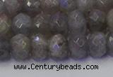 CRB1854 15.5 inches 6*10mm faceted rondelle labradorite beads