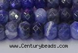 CRB1858 15.5 inches 6*10mm faceted rondelle sodalite beads