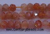 CRB1873 15.5 inches 2.5*4mm faceted rondelle sunstone beads