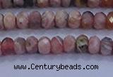 CRB1882 15.5 inches 2.5*4mm faceted rondelle rhodochrosite beads