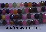 CRB1887 15.5 inches 2*3mm faceted rondelle tourmaline beads