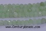 CRB1912 15.5 inches 2*3mm faceted rondelle green opal beads