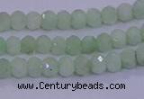 CRB1913 15.5 inches 2.5*4mm faceted rondelle green opal beads