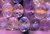 CRB1944 15.5 inches 6*8mm faceted rondelle ametrine beads