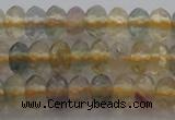 CRB214 15.5 inches 3*4mm faceted rondelle yellow fluorite beads