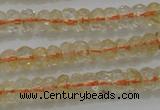 CRB221 15.5 inches 2.5*4mm faceted rondelle citrine gemstone beads