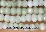 CRB2229 15.5 inches 2*3mm faceted rondelle prehnite beads