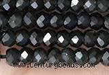 CRB2246 15.5 inches 2*3mm faceted rondelle obsidian beads