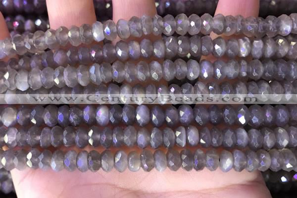 CRB2286 15.5 inches 4*7mm faceted rondelle moonstone beads